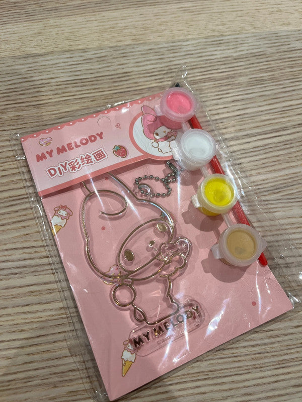 Miniso Sanrio My Melody DIY painting keychain