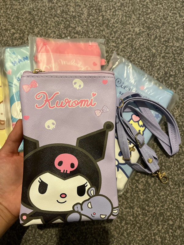 Sanrio Kuromi shoulder bag with strap