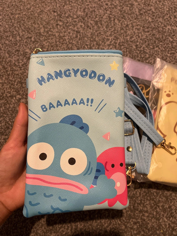 Sanrio Hangyodon shoulder bag with strap