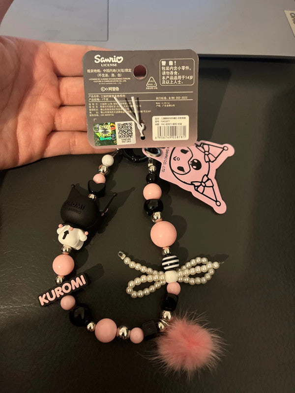 Sanrio Kuromi phone chains / keychains