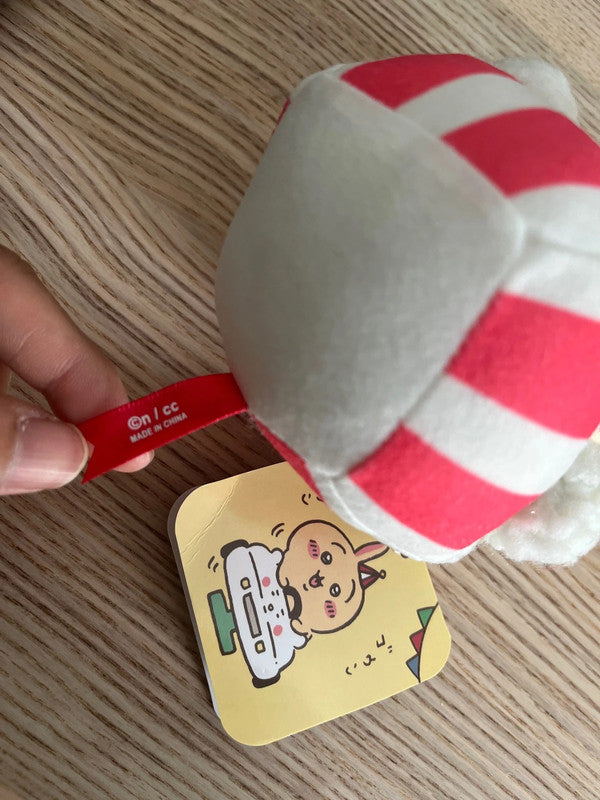 Japan Chiikawa popcorn plush keychain