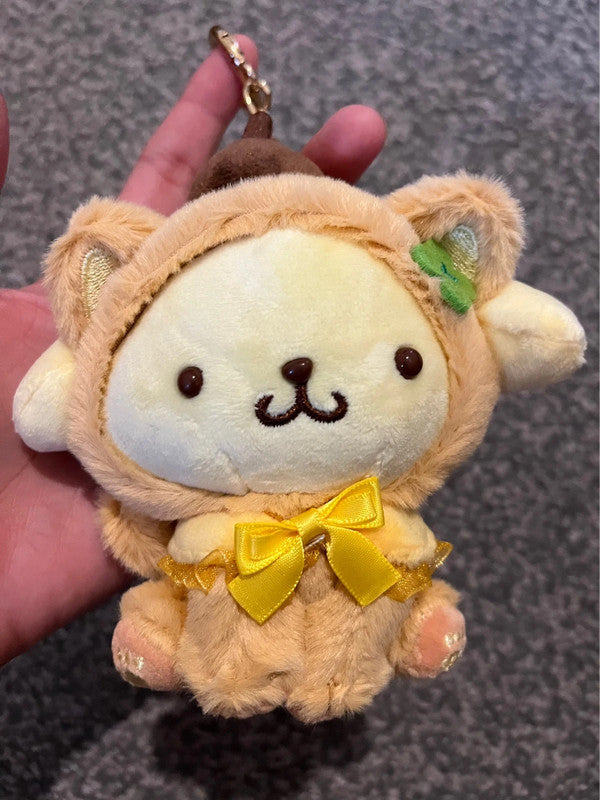 Sanrio Pom Pom Purin Plush toy keychain