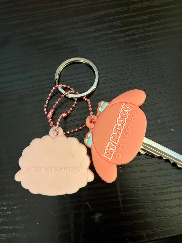 Sanrio My Melody & Sweet Piano Key cover keychains -2 pcs