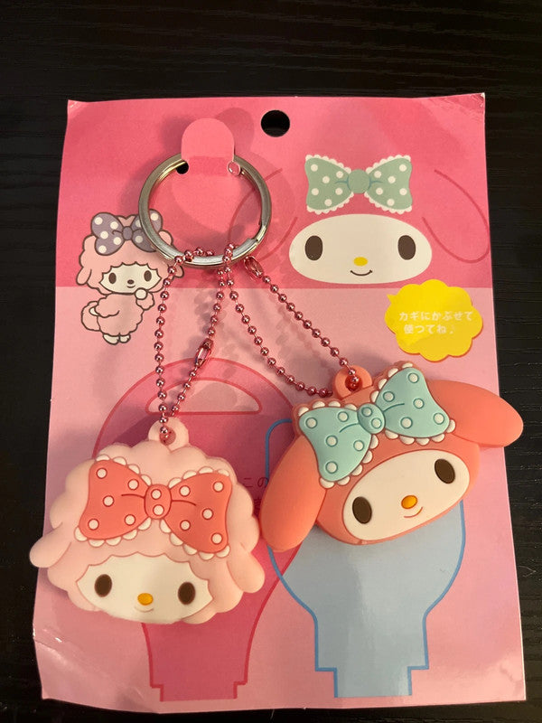 Sanrio My Melody & Sweet Piano Key cover keychains -2 pcs